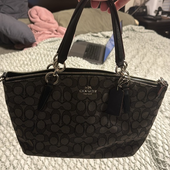 Coach Purse. Small Kelsey. Black and Smoke. - Picture 7 of 7